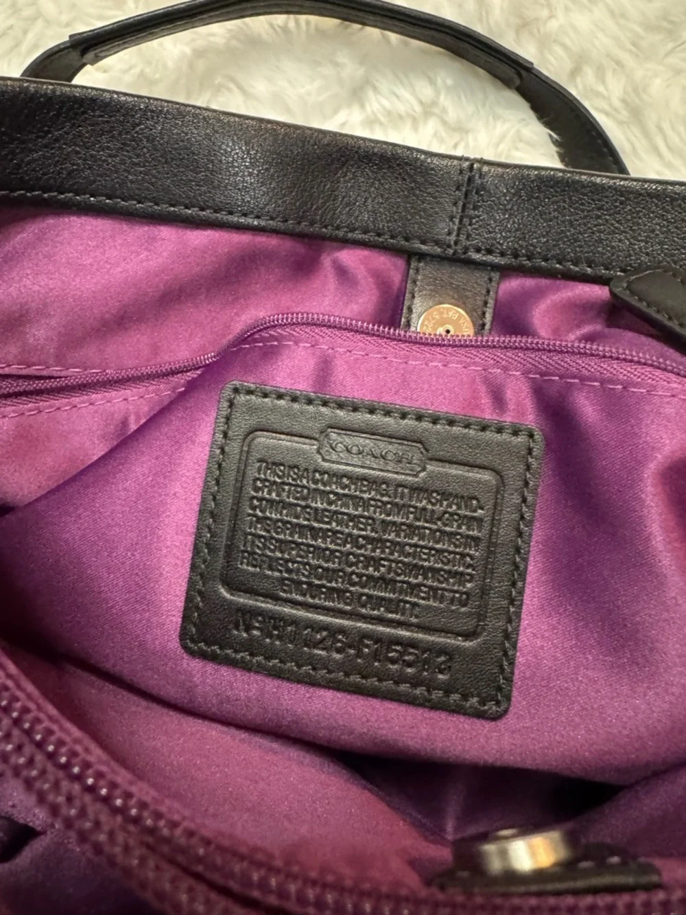 Coach Ashley Leather Satchel Carryall